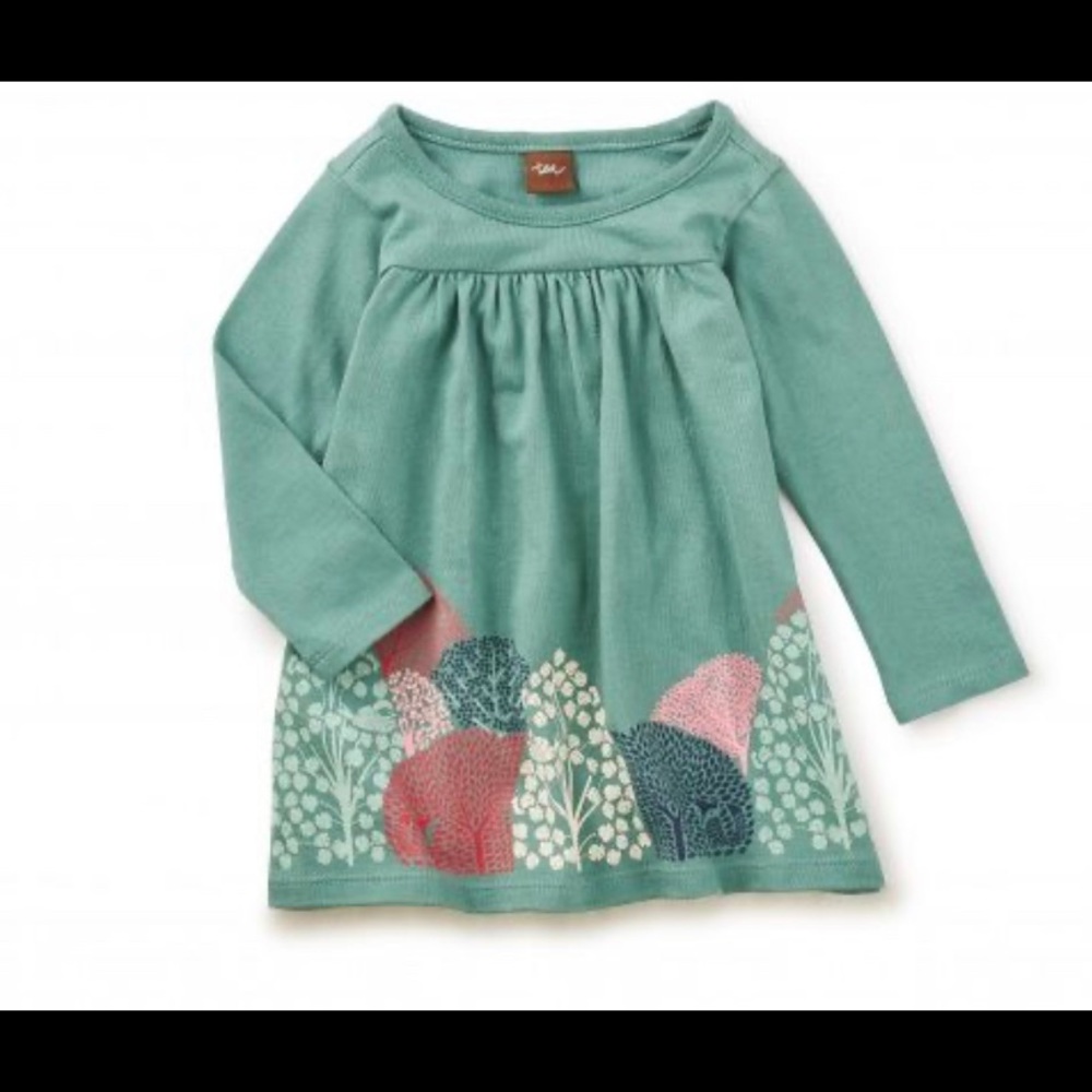 Green Tea Collection dress with trees